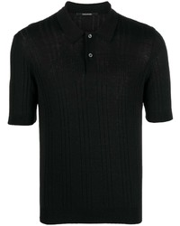 Tagliatore Striped Silk Polo Shirt