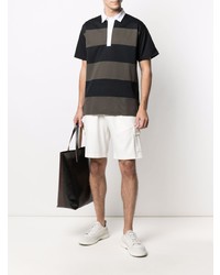 Low Brand Two Tone Striped Polo Shirt