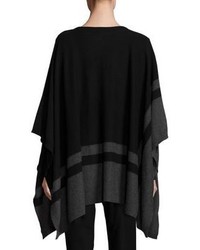 Eileen Fisher Cashmere Striped Poncho