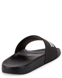 Givenchy Star Stripe Rubber Slide Sandals Black