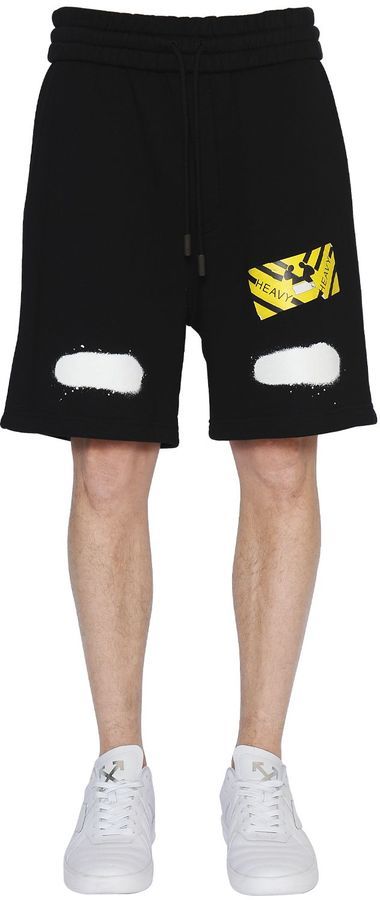 off white reflective shorts
