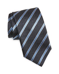 Canali Diagonal Silk Tie In Blue At Nordstrom