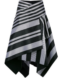 Proenza Schouler Striped Asymmetric Skirt