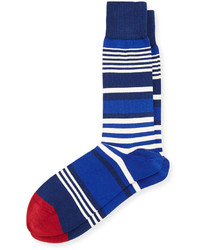 Paul Smith Ecru Striped Socks