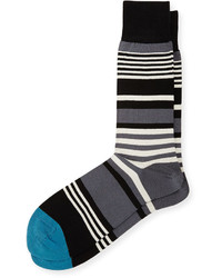 Paul Smith Ecru Striped Socks
