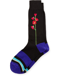 Paul Smith Mainline Striped Floral Socks