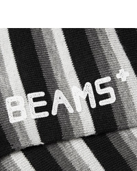 Beams Plus Striped Cotton Blend Socks