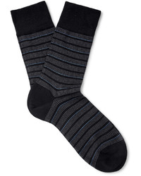 Falke Sensitive Striped Cotton Blend Socks
