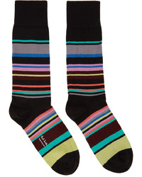 Paul Smith Three Pack Multicolor Stripe Socks