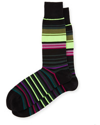 Paul Smith Town Striped Neon Socks
