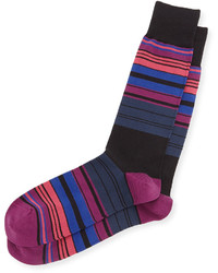 Paul Smith Tri Line Striped Socks Black