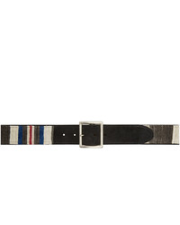 VISVIM Black And Multicolor Tape Belt