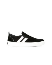 MSGM Laceless Striped Sneakers