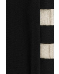 McQ by Alexander McQueen Mcq Alexander Mcqueen Wool Solid And Sheer Stripe Sweater Dress