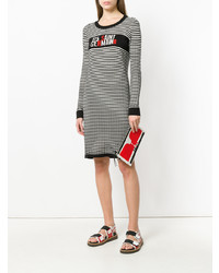 Sonia Rykiel Striped Fitted Sweater Dress
