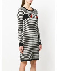 Sonia Rykiel Striped Fitted Sweater Dress