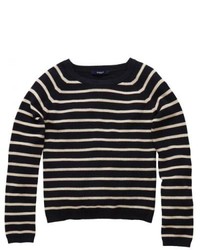 Black Horizontal Striped Sweater