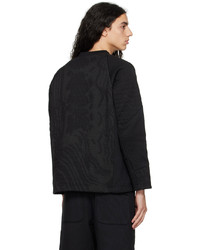 Byborre Black Paneled Sweatshirt