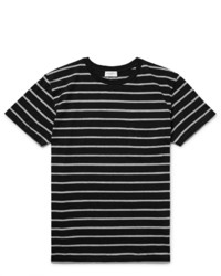 Saint Laurent Slim Fit Striped Cotton Jersey T Shirt