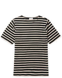 Saint Laurent Slim Fit Striped Cotton T Shirt
