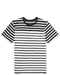 rag & bone Striped Cotton Jersey T Shirt