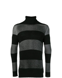 Avant Toi Striped Turtleneck Sweater