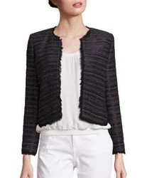 Joie Evren Metallic Striped Tweed Jacket