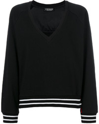 Twin-Set Stripe Detail V Neck Sweater