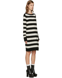 Marc Jacobs Black White Wool Dress
