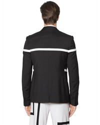 Bikkembergs Striped Light Wool Stretch Jacket