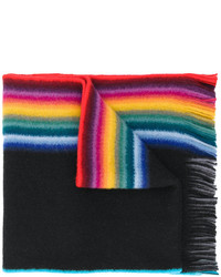 Paul Smith Striped Fringed Scarf
