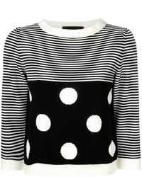 Moschino Boutique Striped Dotted Jumper
