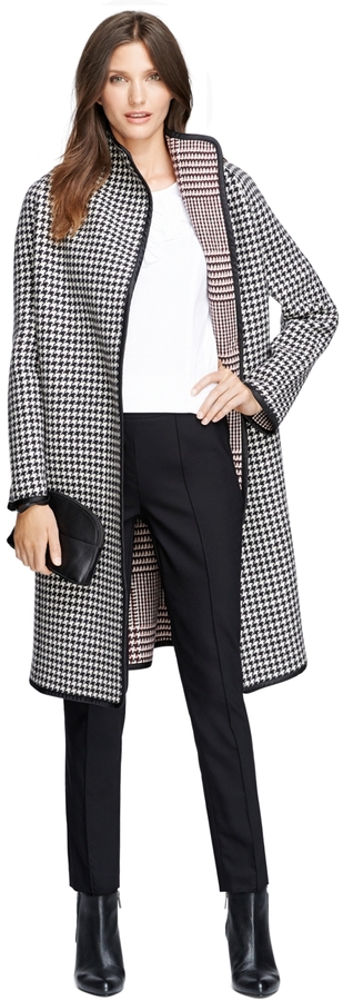 brooks brothers houndstooth coat