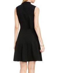 Vince Camuto Houndstooth Jacquard Fit Flare Dress