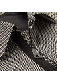Wooyoungmi Houndstooth Mohair And Wool Blend Blouson Jacket