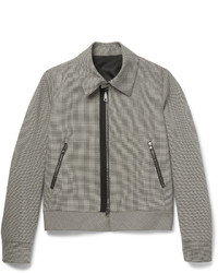 Wooyoungmi Houndstooth Mohair And Wool Blend Blouson Jacket