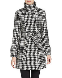 Black Houndstooth Outerwear
