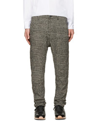Attachment Black Wrinkled Houndstooth Trousers