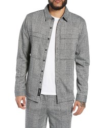 NATIVE YOUTH Houndstooth Check Overshirt