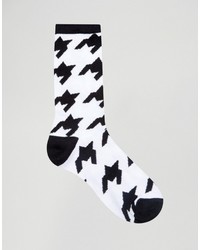 Asos Socks With Houndstooth Design 3 Pack