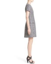 Michael Kors Michl Kors Houndstooth Wool Jacquard A Line Dress