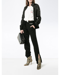 Givenchy Black Logo Stripe Track Jacket