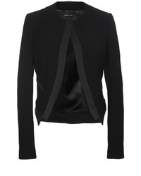 Derek Lam Black Virgin Wool Cardigan Jacket