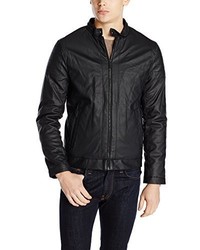 Calvin Klein Faux Leather Textured Jacket