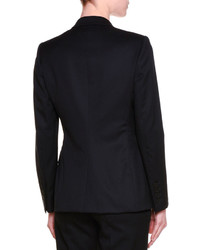 Stella McCartney Classic Tailored One Button Suit Jacket Black
