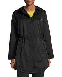 Eileen Fisher Cottonnylon Hooded Jacket Black
