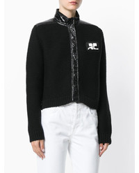 Courreges Courrges Band Collar Ribbed Jacket
