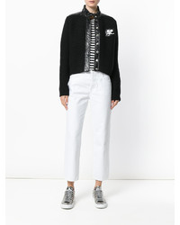 Courreges Courrges Band Collar Ribbed Jacket