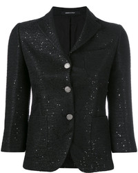 Tagliatore Cropped Fitted Jacket