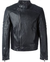 Diesel Black Gold Leather Jacket